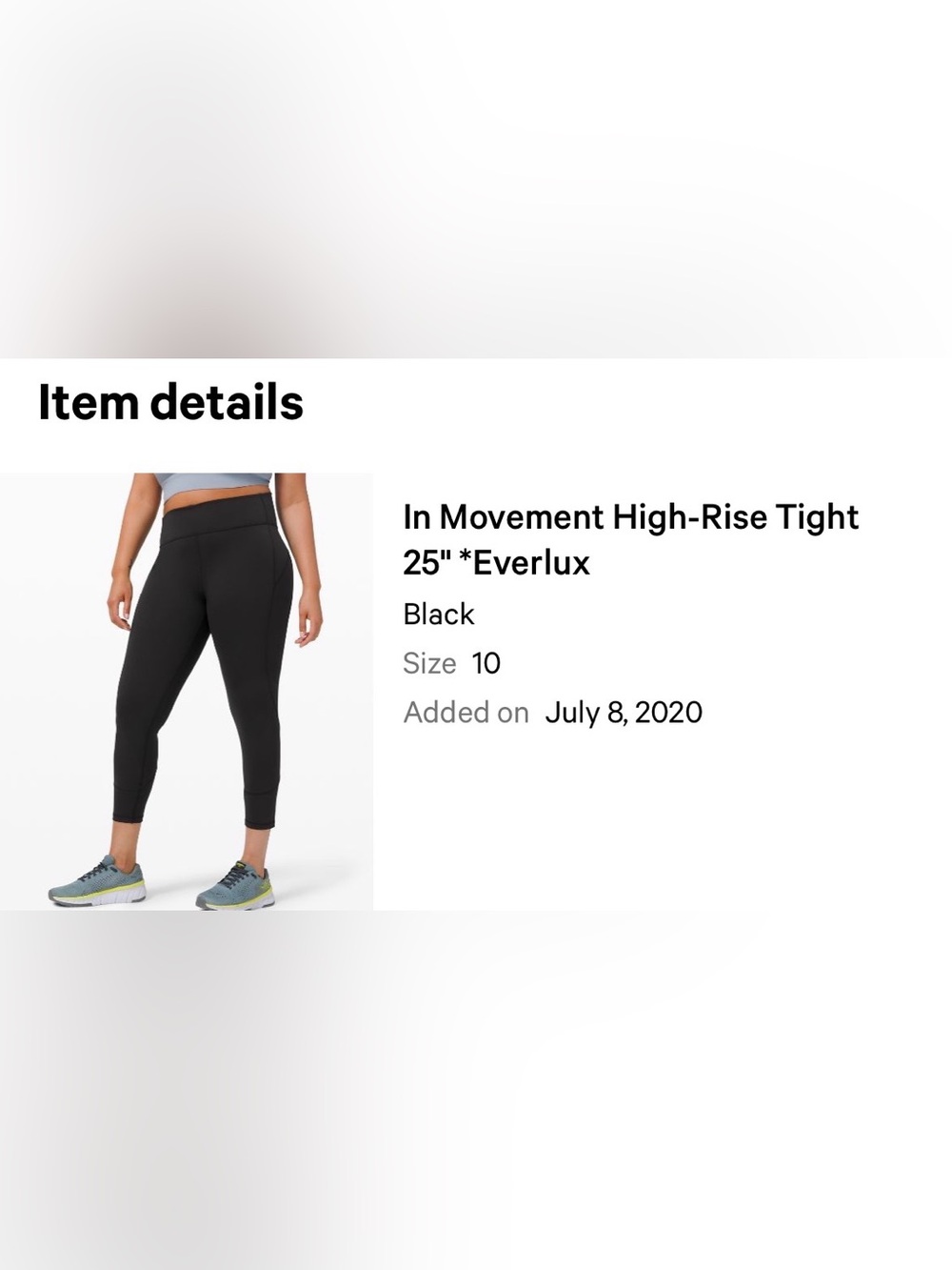 lululemon In Movement High Rise Legging - Picture 4 of 6